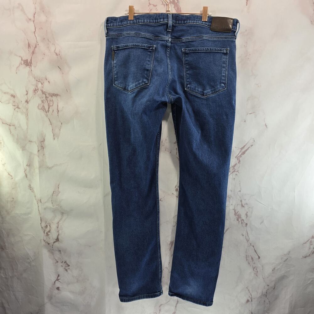 Paige Jeans Mens 36 X 33 Federal Slim Straight Stretch Denim Dark Wash Burt